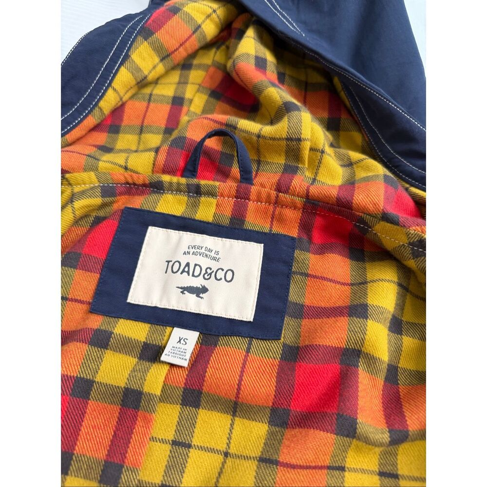 Toad & Co. Foster Pass Parka Flannel Lined Fall Chore Jacket Size XS - Picture 7 of 10